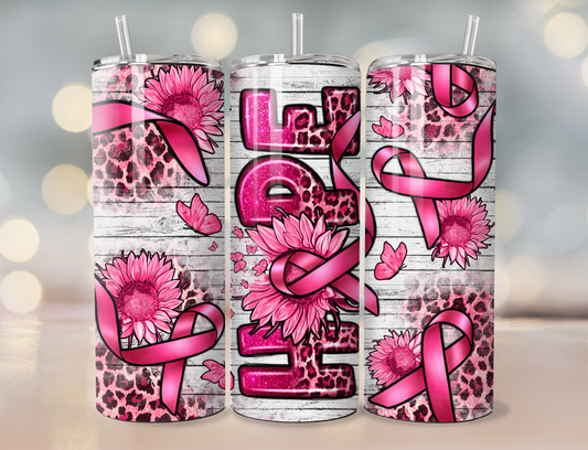 Hope Breast Cancer Tumbler