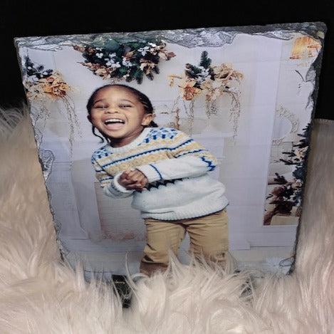 Rock Slate Photo with stand