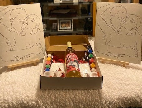 Sip and Paint Kit for Couples