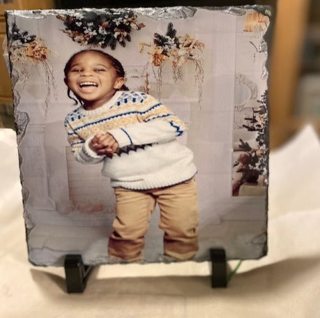 Rock Slate Photo with stand