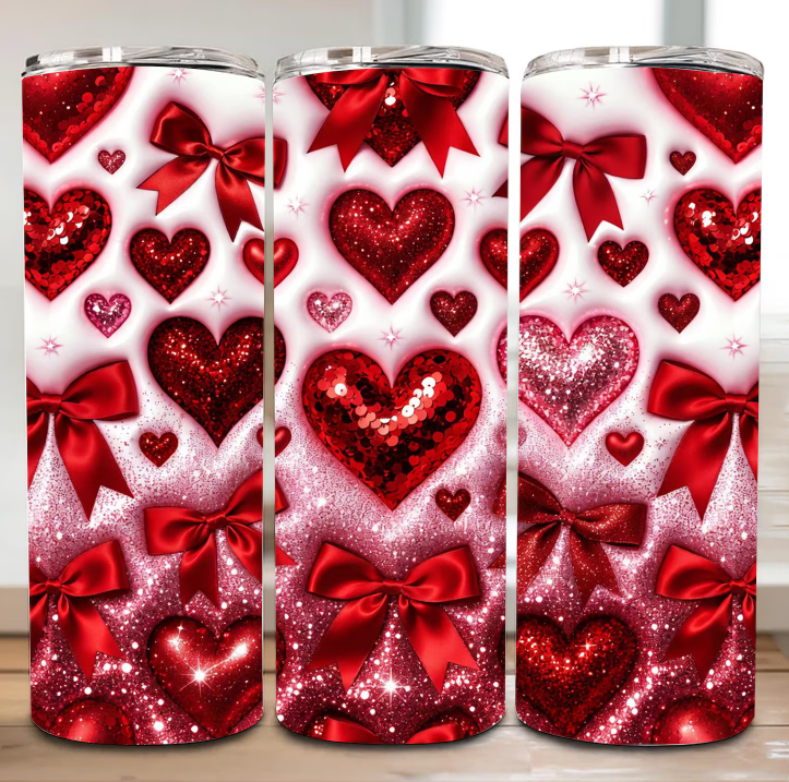 Red Heart Tumbler