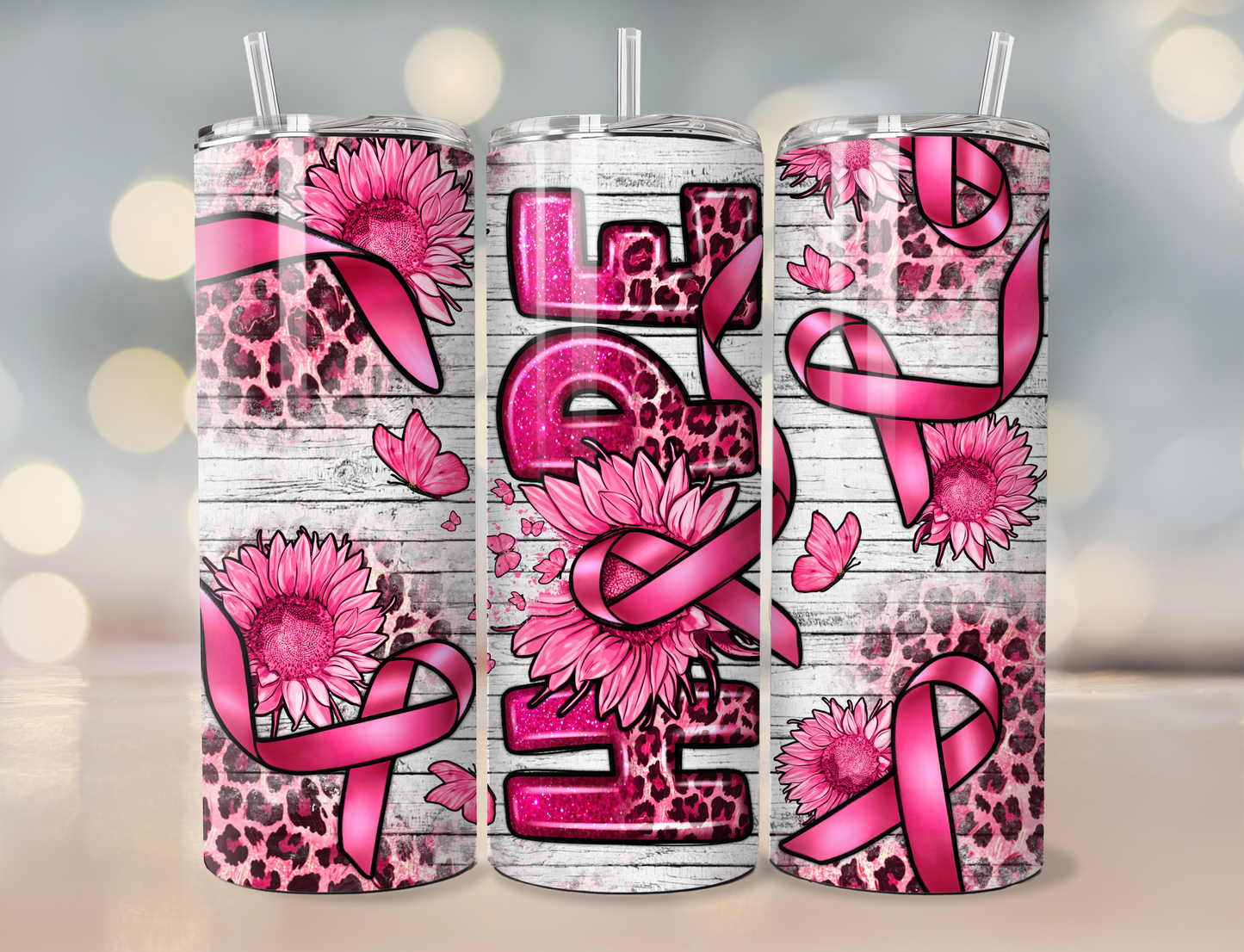 Hope Breast Cancer Tumbler