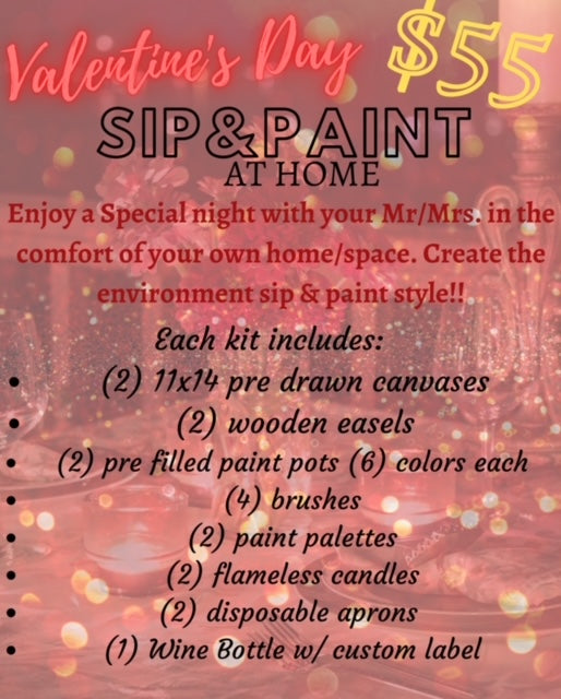 Sip and Paint Kit for Couples